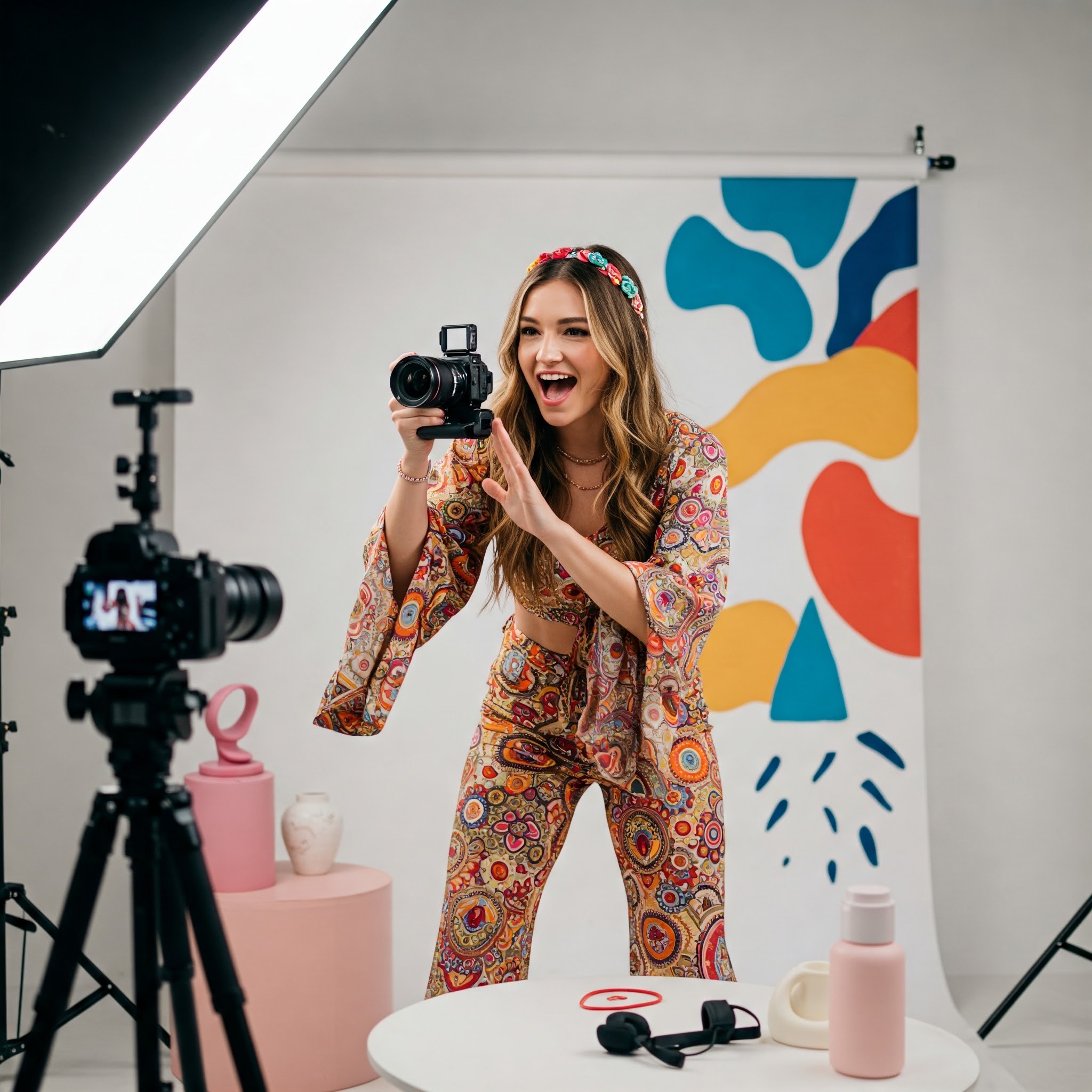 photo of Animated Expression in a Home Video Shoot